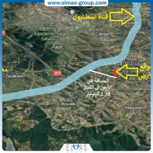 موقع أرض أرناؤؤط كوي-دورسون كوي 135/42 على الخريطة